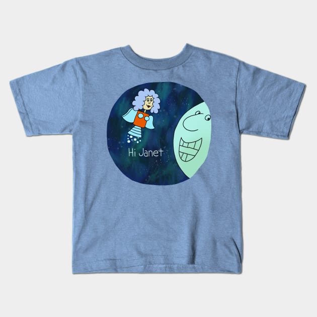 Hi Janet! Kids T-Shirt by ThirteenthFloor